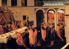 The Banquet of Ahasuerus by Jacopo da Sellaio