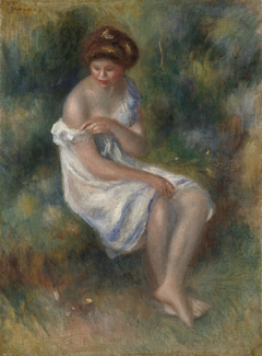 The Bather by Auguste Renoir