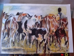 The cattles "Leruo" by Thabo Sejesho Sylvester