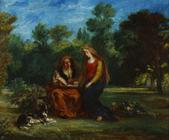 The Education of the Virgin by Eugène Delacroix