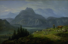 The Etsch Valley near Roveredo by Johan Christian Dahl