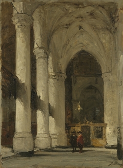 The Great or St James' Church in The Hague by Johannes Bosboom