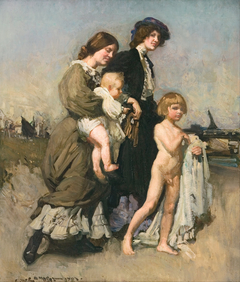 The holiday group (The bathers) by George Washington Lambert