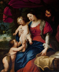 The Holy Family with Saint John the Baptist by Anonymous