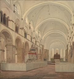 The Interior of Ribe Cathedral by Jørgen Roed