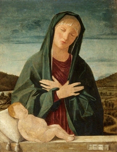 The Madonna adoring the Sleeping Christ Child by Giovanni Battista Cima da Conegliano