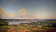 The Narrows from Staten Island by Jasper Francis Cropsey