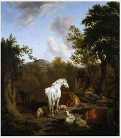 The Old White Horse by Dirck van der Bergen