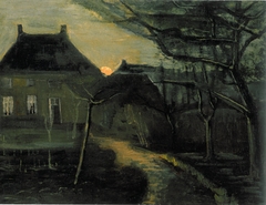 The Parsonage at Nuenen at Dusk, Seen from the Back