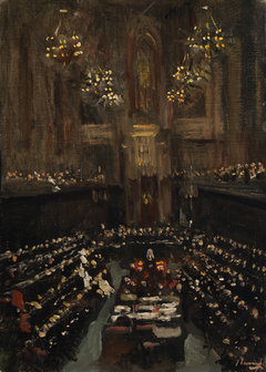 The Ratification of the Irish Treaty in the English House of Lords, 1921 by John Lavery