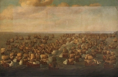 The Second Battle of Schooneveld, 4 June 1673 by Willem van de Velde the Elder