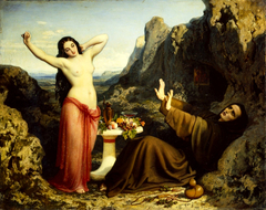 The Temptation of Saint Hilarion by Dominique Papety