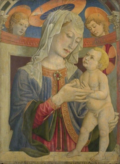 The Virgin and Child with Two Angels by Giovanni Francesco da Rimini