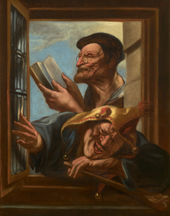 The wise man and the jester by Jacob Jordaens