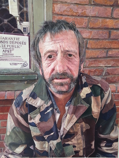 Toulouse Homeless Man by James Earley by James Earley