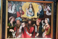 Triptych: Madonna and Child with angels, Anna, Joachim, and Sibyls