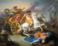 Tullia Running Her Chariot over the Body of Her Father by Michel-François Dandré-Bardon