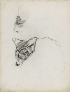 Twee studies van een kat by George Hendrik Breitner