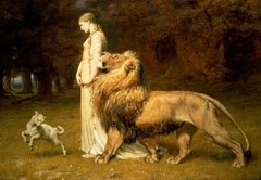 Una and the Lion by Briton Riviere