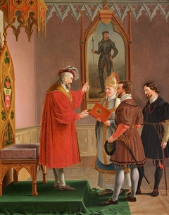 Duke Adolf, who refuses offer of the Danish Krone by Christoffer Wilhelm Eckersberg