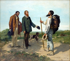 The Meeting by Gustave Courbet