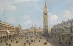 Venice: Piazza San Marco looking East towards the Basilica by Canaletto