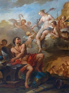 Venus Demanding Arms from Vulcan for Aeneas by Charles-Joseph Natoire