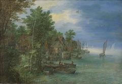 View of a Village along a River by Jan Brueghel I