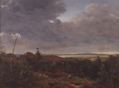 View of Frederiksværk from Tisvilde Wood, North Zealand by Peter Christian Skovgaard