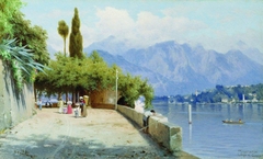 View of Lake Como by Fyodor Bronnikov