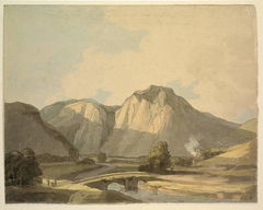 View of Mountains near Aberddwla, Wales by Francis Towne