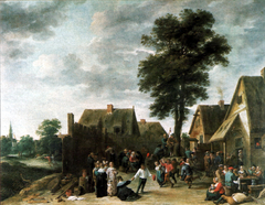 Village Festival at Inn "De Halve Maan" by David Teniers the Younger