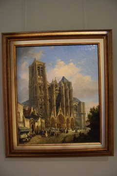 Vue de la cathédrale de Bourges by François Etienne Villeret