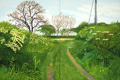 Woldgate Lane to Burton Agnes by David Hockney