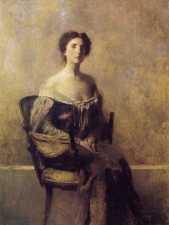 Woman in Purple and Green by Thomas Dewing