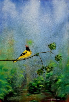 Yellow Bird by Amjad Akash