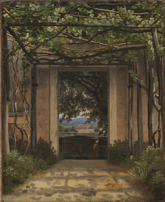 A Pergola, Italy by Christoffer Wilhelm Eckersberg