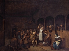 A Quakers' meeting by Egbert van Heemskerk