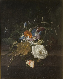 A still-life with a spray of flowers by Rachel Ruysch