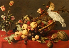 A Still Life with Fruit and a Cockatoo by Frans Snyders