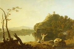 A Summer Evening (On the Arno - I) (previously called Dolbadarn Castle) by Richard Wilson