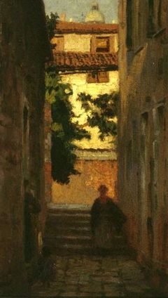 A Venetian street by Robert Procter