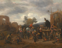 A village fair with a quack by Jan Steen