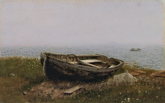 Abandoned Skiff by Frederic Edwin Church