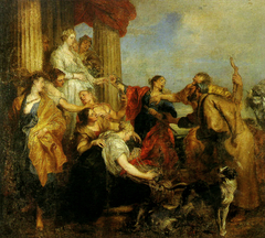 Achilles recognized among daughters of Lycomedes by Anthony van Dyck