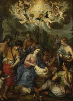 Adoration of the Shepherds by Hendrick van Balen