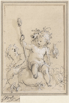 Allegorie op de wijnbouw by Jacob de Wit