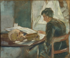 Andreas Munch Studying Anatomy by Edvard Munch