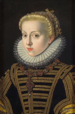 Archduchess Katharina Renea (1576-1595) in black dress by Jakob de Monte