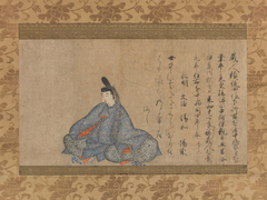 Ariwara Narihira (825–880), from the Fujifusa version of Thirty-six Immortal Poets by Anonymous